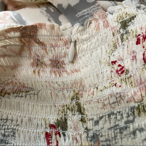 Reformation | NWT Christine Ruffle Mini Dress in Long Beach Size 12 - Picture 11 of 11